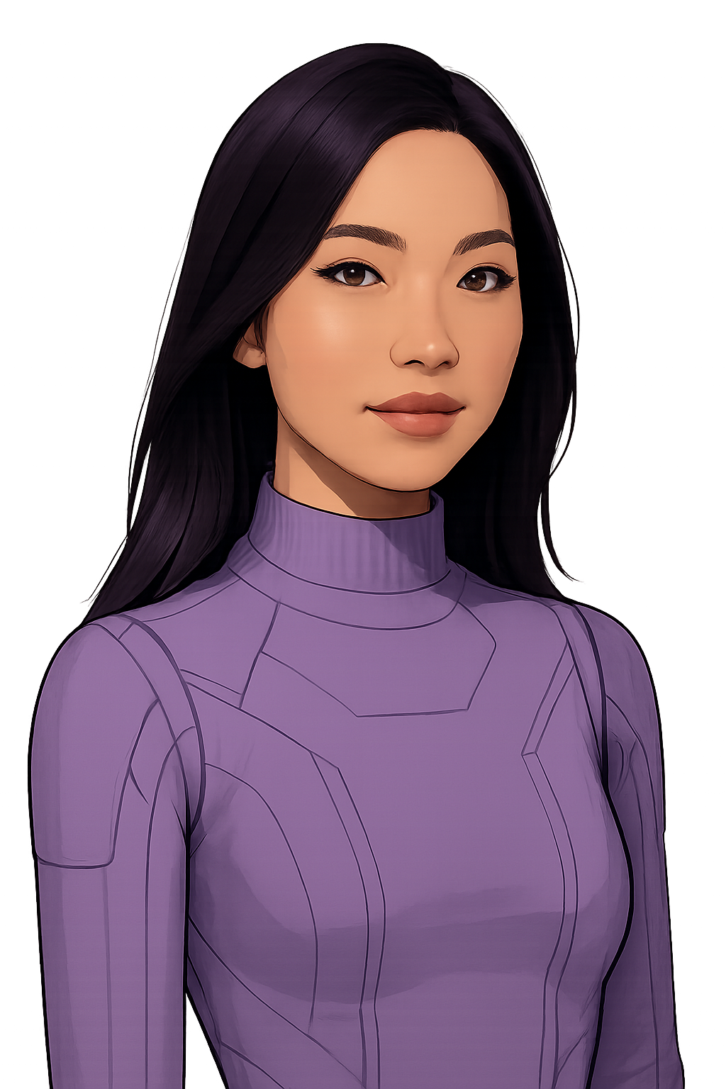 Illustrated portrait of the Aiyona founder